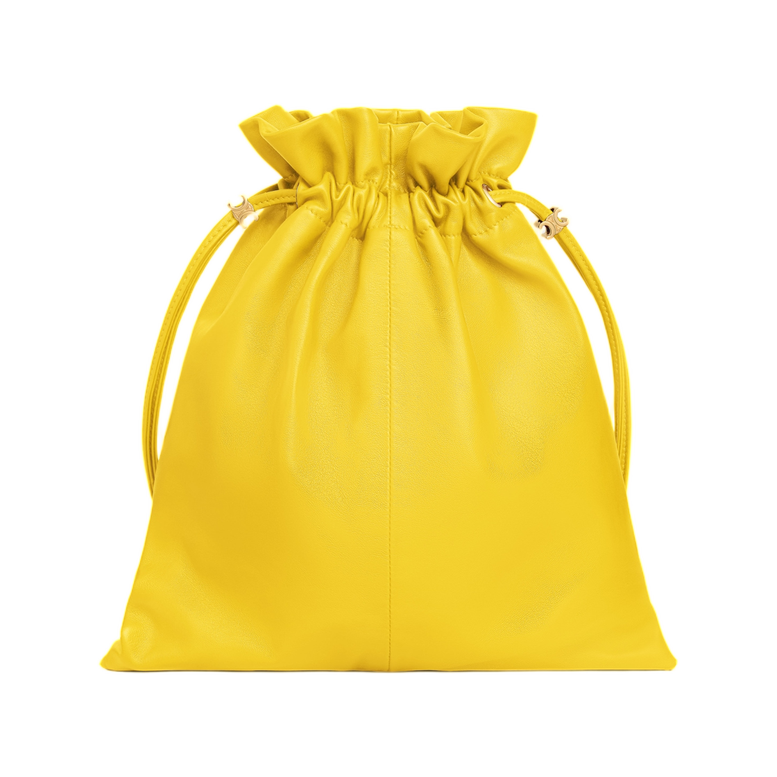 셀린느 스몰 크리스탈 파우치 램스킨 울트라 옐로우(Celine Small Crystal Pouch in Lambskin Ultra Yellow) - 3
