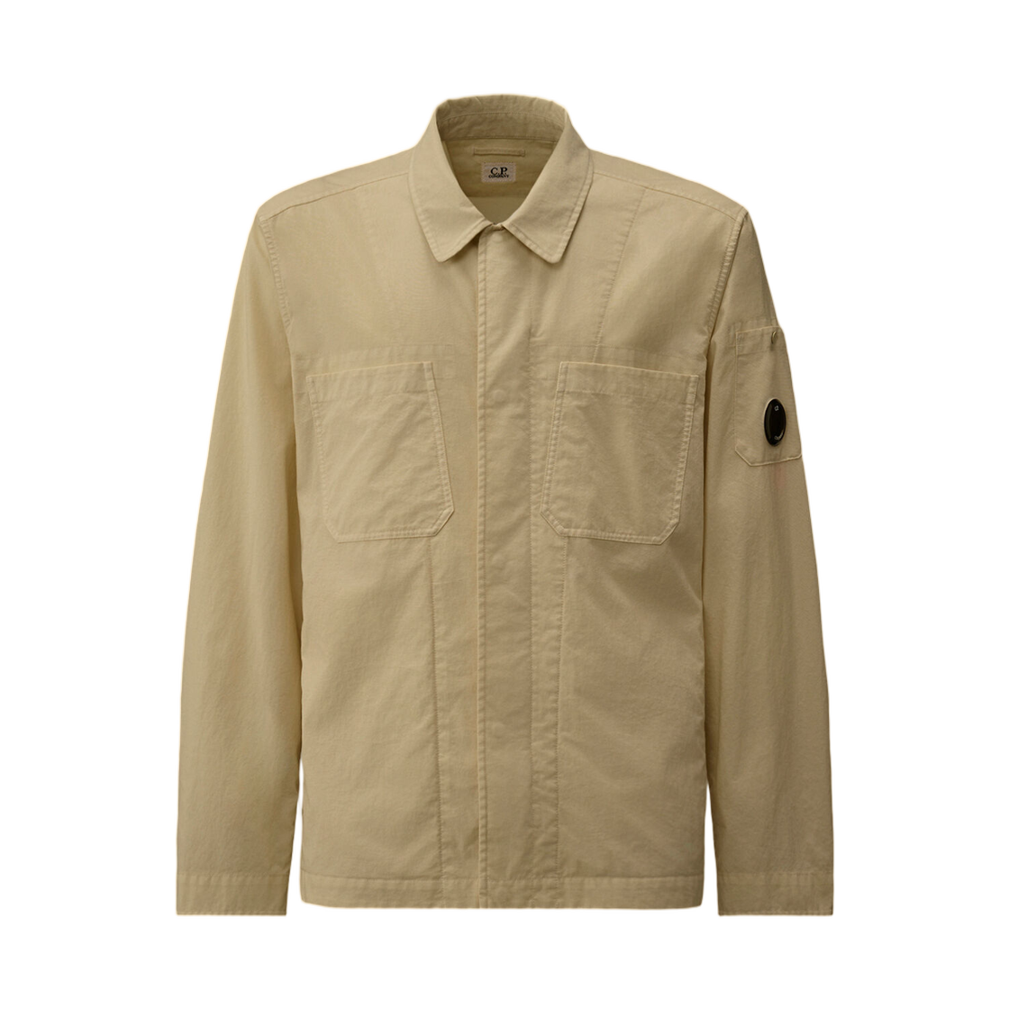 20CMOS060A005782G904 C.P. Company Taylon P Button Lens Overshirt Dove Grey - 26SS