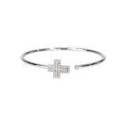 Damiani S Size 750 White Gold Belle Epoque Diamond Bracelet C-B46750