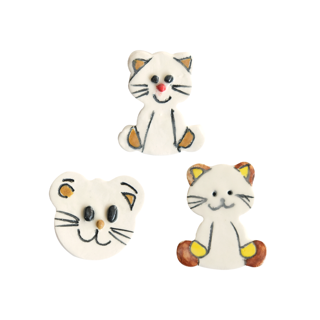 [3% 적립] 미노항 코리아 크레파스 냥 커트러리 받침 세트([3% 적립] MINOHAN KOREA CRAYON CAT CUTLERY REST SET)