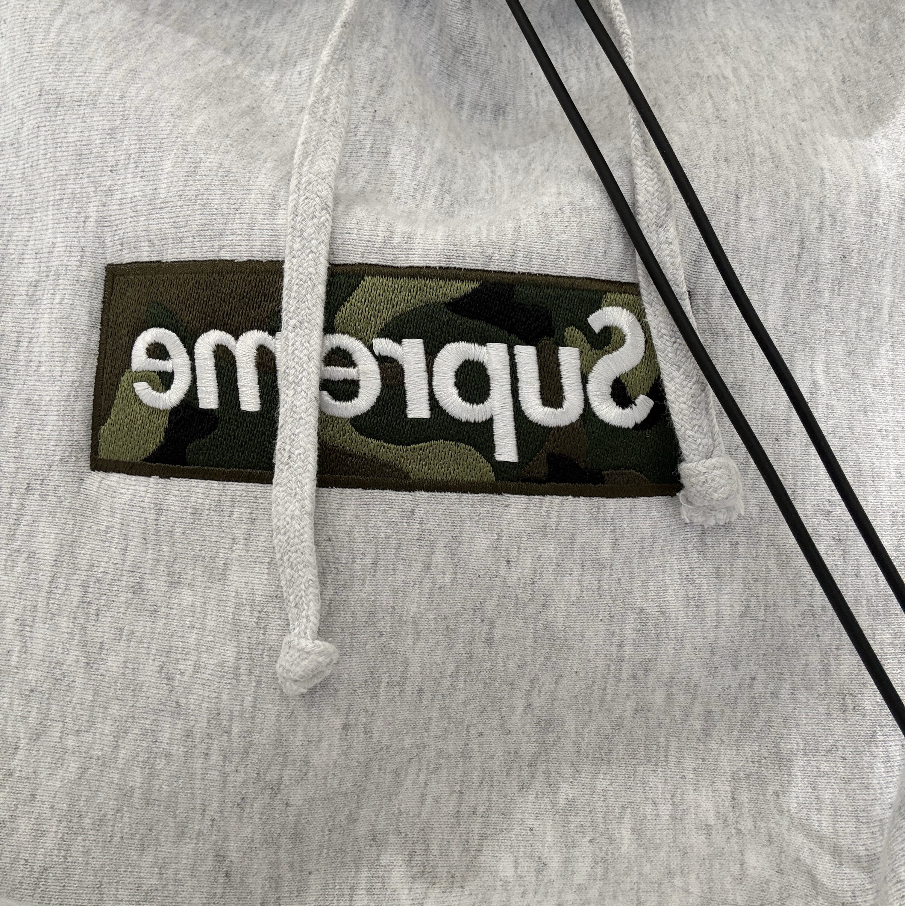 Supreme Box Logo Hooded Sweatshirt Ash Grey - 23FW 착용 스타일