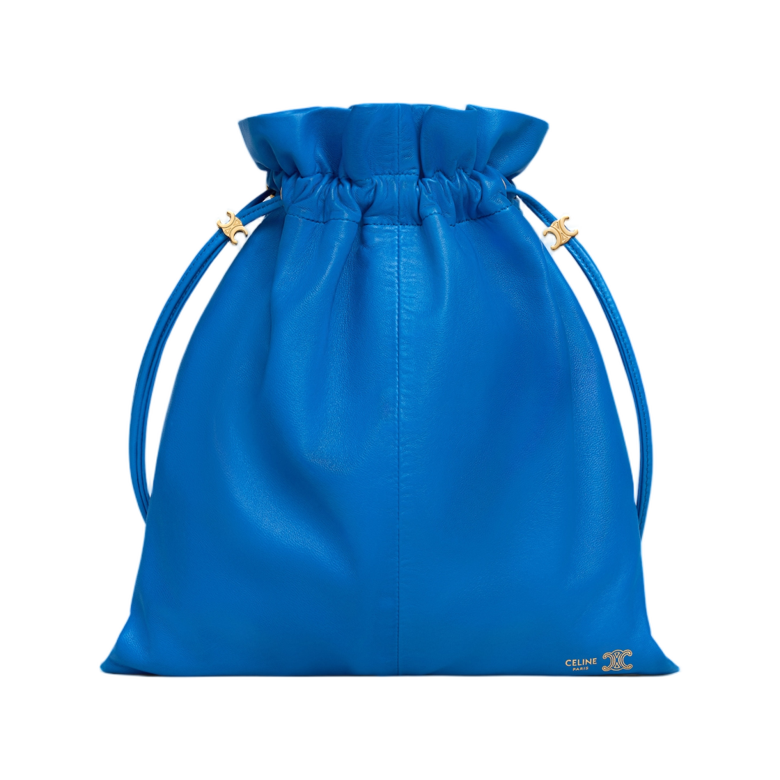 123662J79-07QH Celine Small Crystal Pouch in Lambskin Ultra Blue