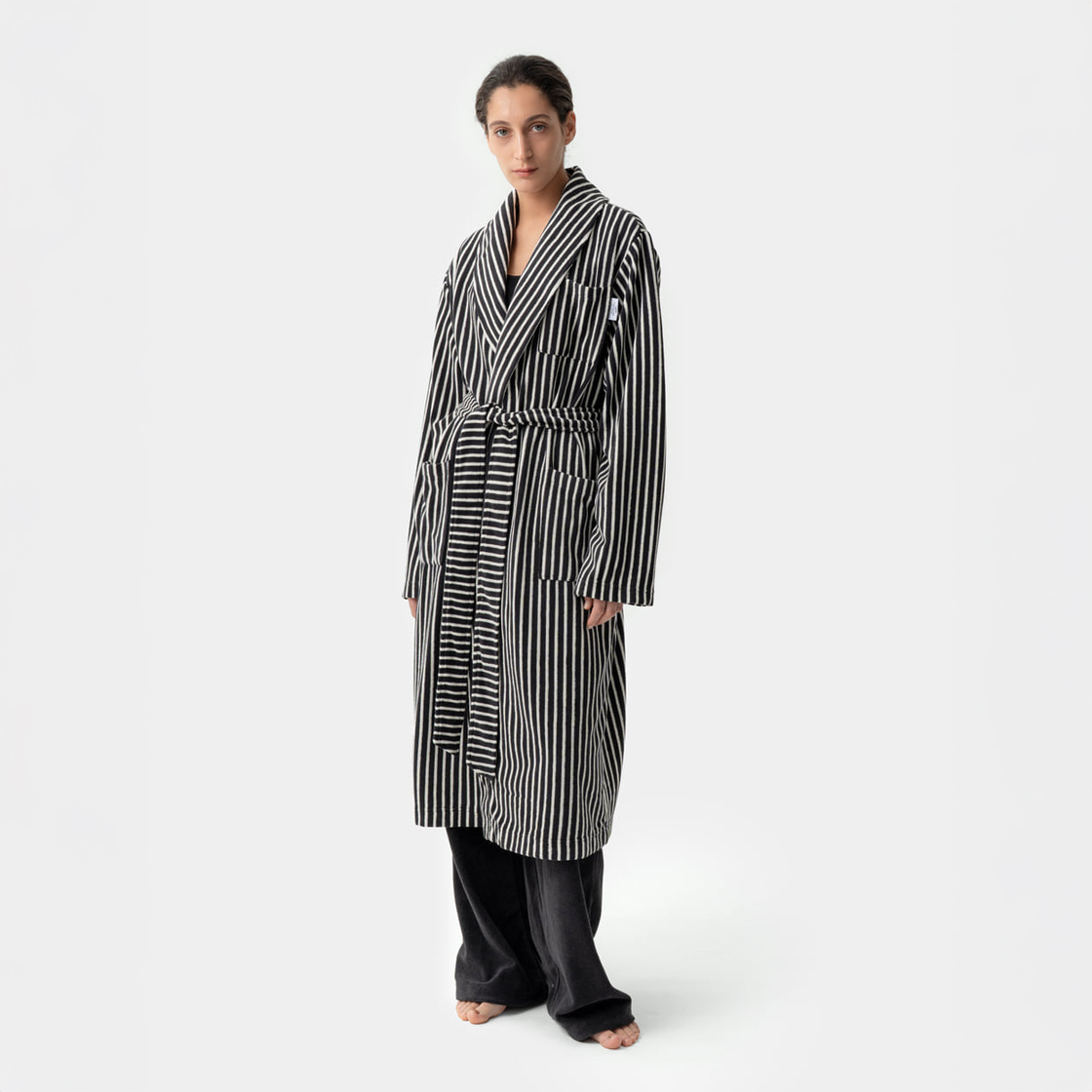 [3% 적립] 씨피티에스 콤피 테리 스트라이프 로브 차콜([3% 적립] CPTS COMFY TERRY STRIPE ROBE CHARCOAL) - 2