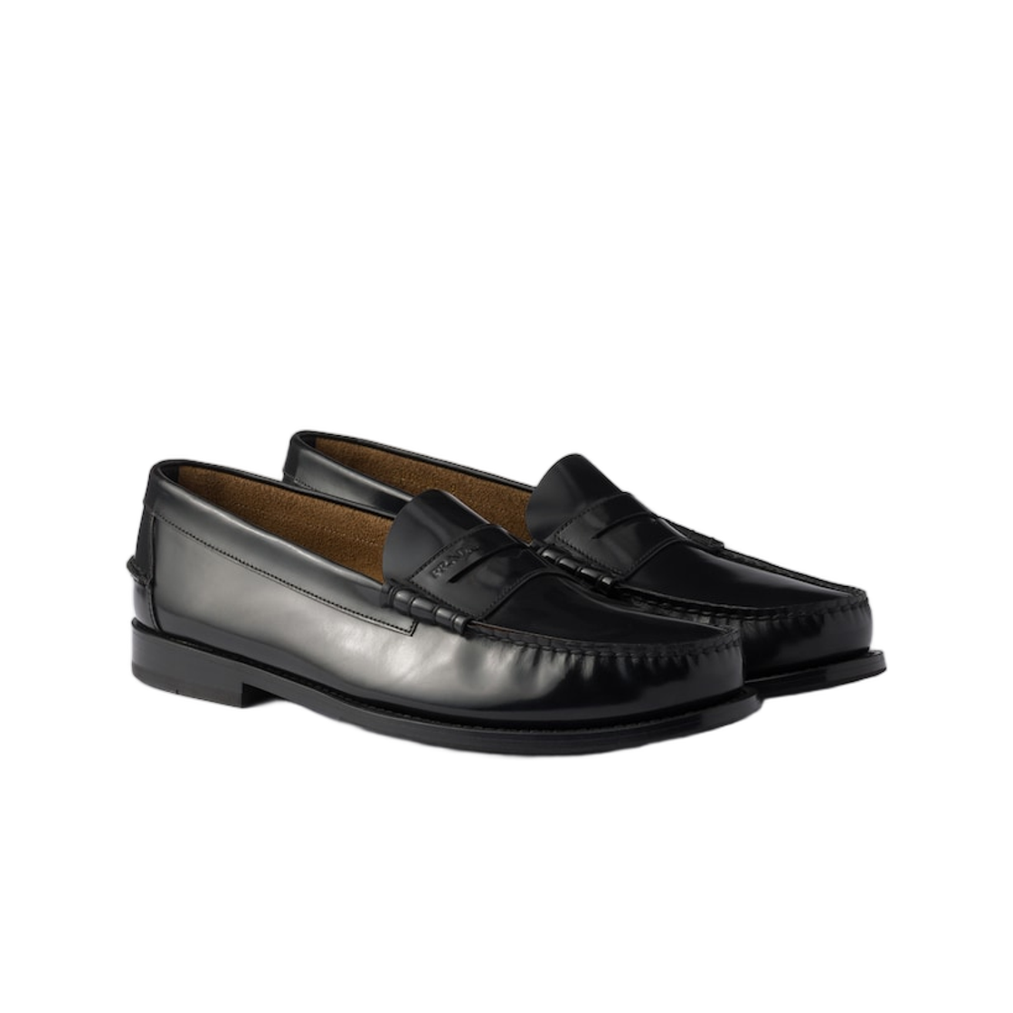 프라다 브러쉬드 레더 로퍼 블랙(Prada Brushed Leather Loafers Black) - 2