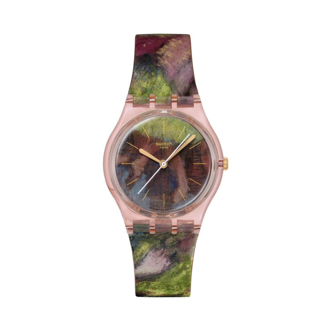 스와치 x 구겐하임 드가 댄서 34mm 쿼츠 핑크(Swatch x Guggenheim Degas's Dancers 34mm Quartz Pink)