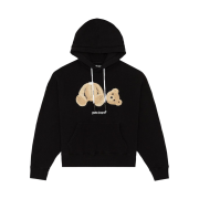 Palm Angels Bear Hoodie Black Brown