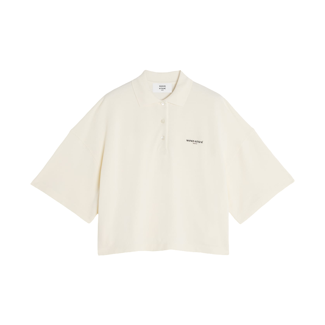 QW00201KP0001-0063 (W) Maison Kitsune Paris Oversize Polo Noble Beige