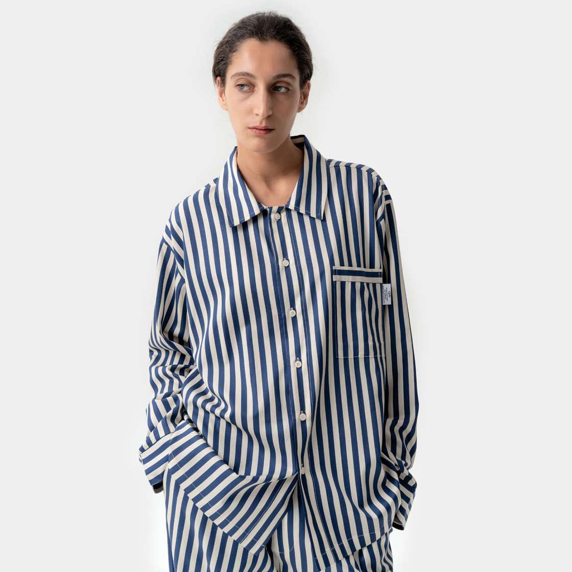 [3% 적립] 씨피티에스 릴랙스드 모달 스트라이프 파자마 네이비&아이보리([3% 적립] CPTS RELAXED MODAL STRIPE PAJAMAS NAVY & IVORY) - 2