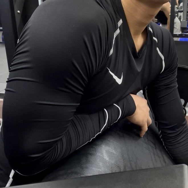 Nike Pro Dri-Fit Long Sleeve Top Black - Asia 착용 스타일