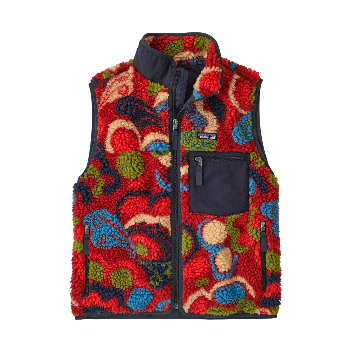 (W) 파타고니아 클래식 레트로X 플리스 베스트 리버 리버 아마니타 레드((W) Patagonia Classic Retro-X Fleece Vest River River Amanita Red)