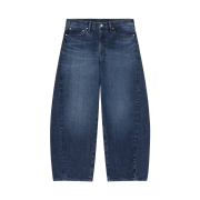 GU Barrel Leg Jeans Blue