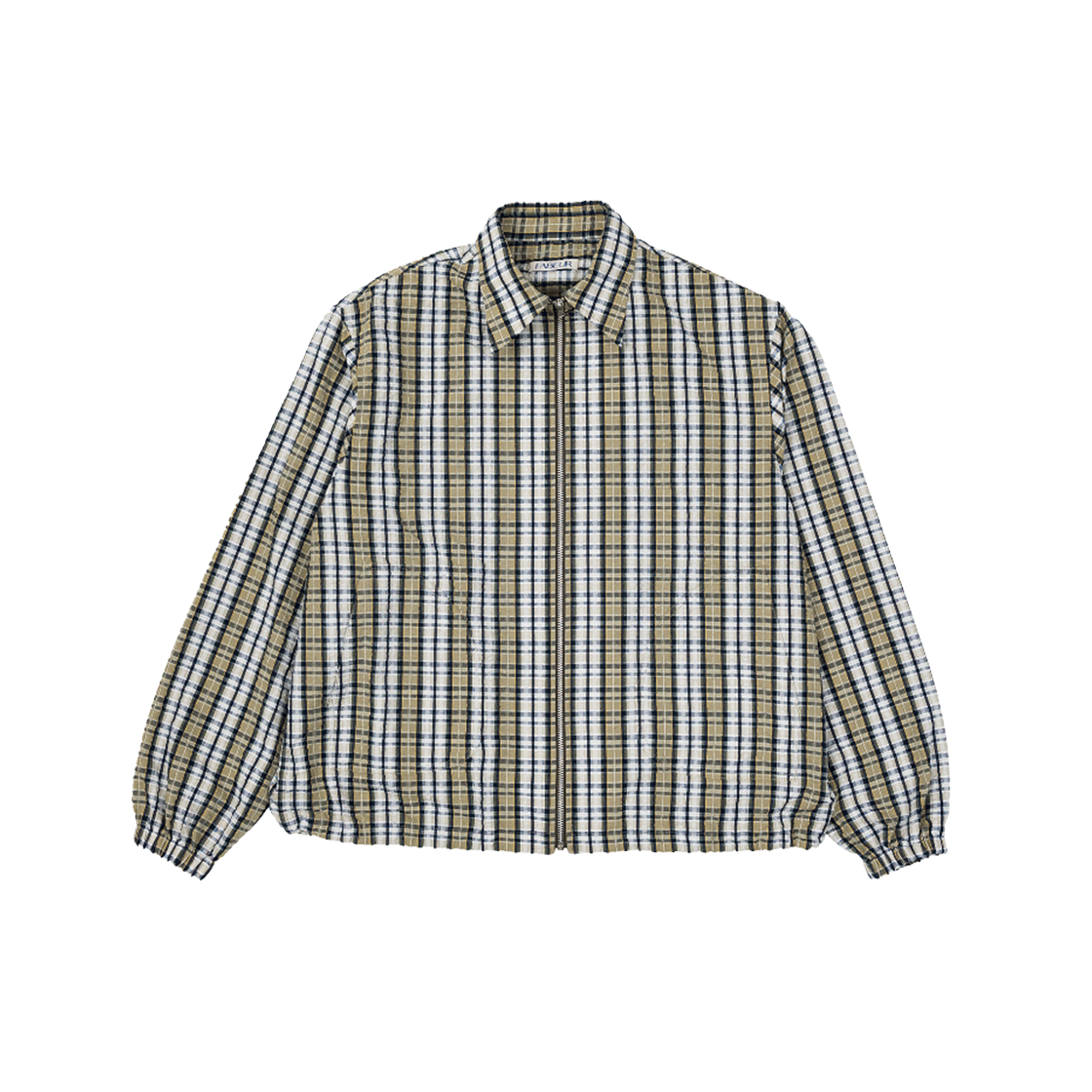 파버 체크 셔츠 자켓 카키(FABEUR Check Shirts Jacket Khaki)