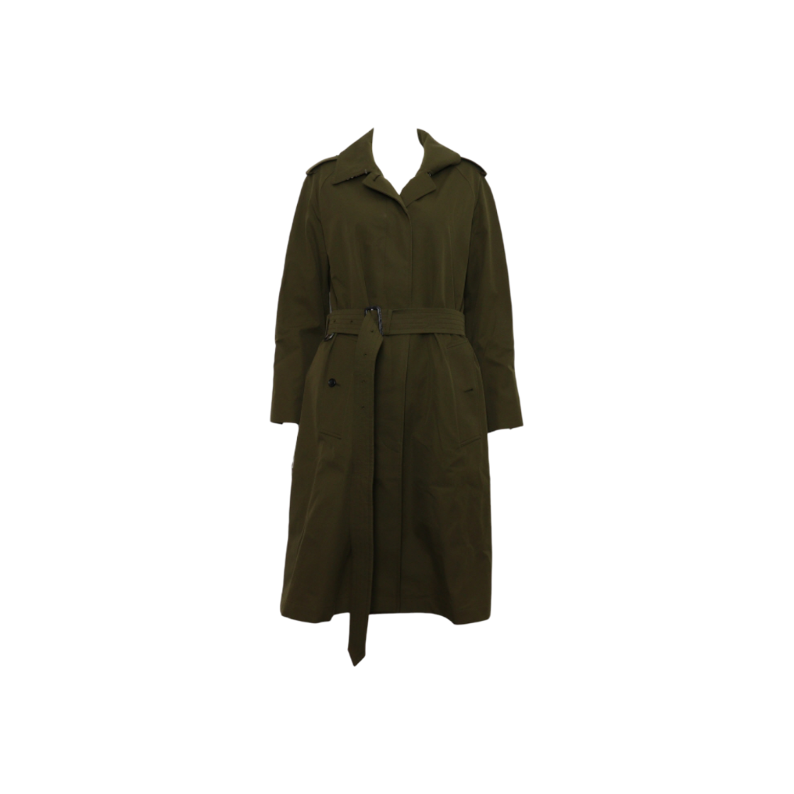 ITBG967HIAFA Burberry Khaki Check Trench Coat for Women
