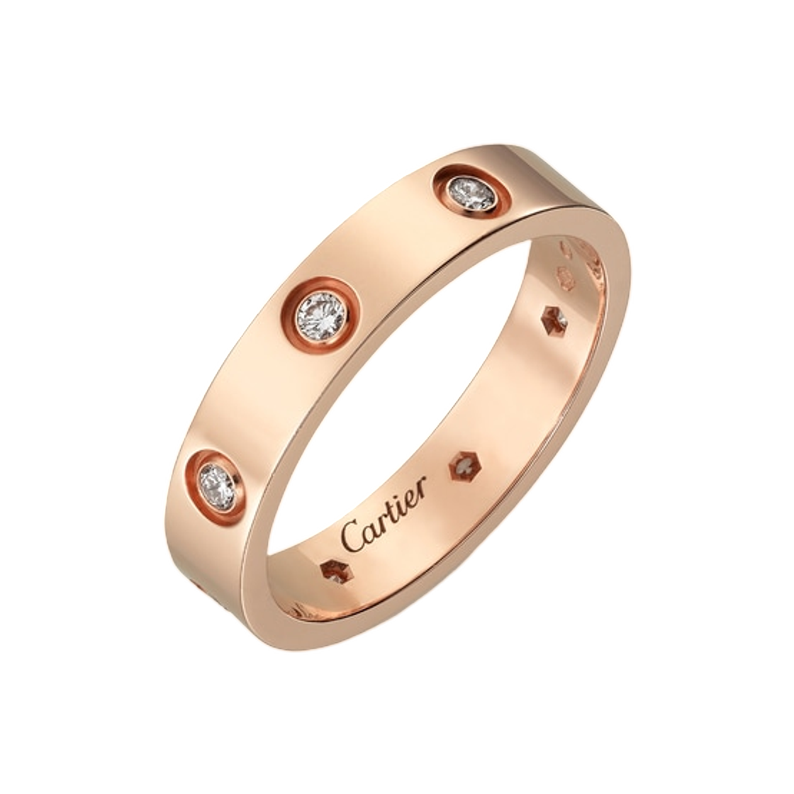 까르띠에 러브 스몰 링 핑크 골드(Cartier Love Small Ring Pink Gold) - 1