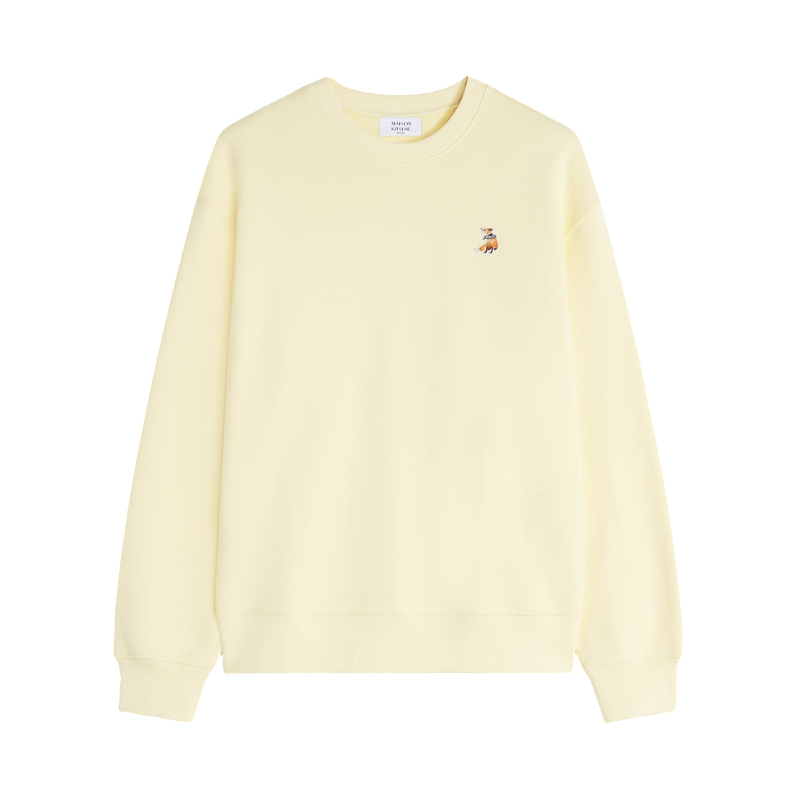 QM00301KM0341-0425 Maison Kitsune Dreaming Fox Comfort Sweatshirt Straw