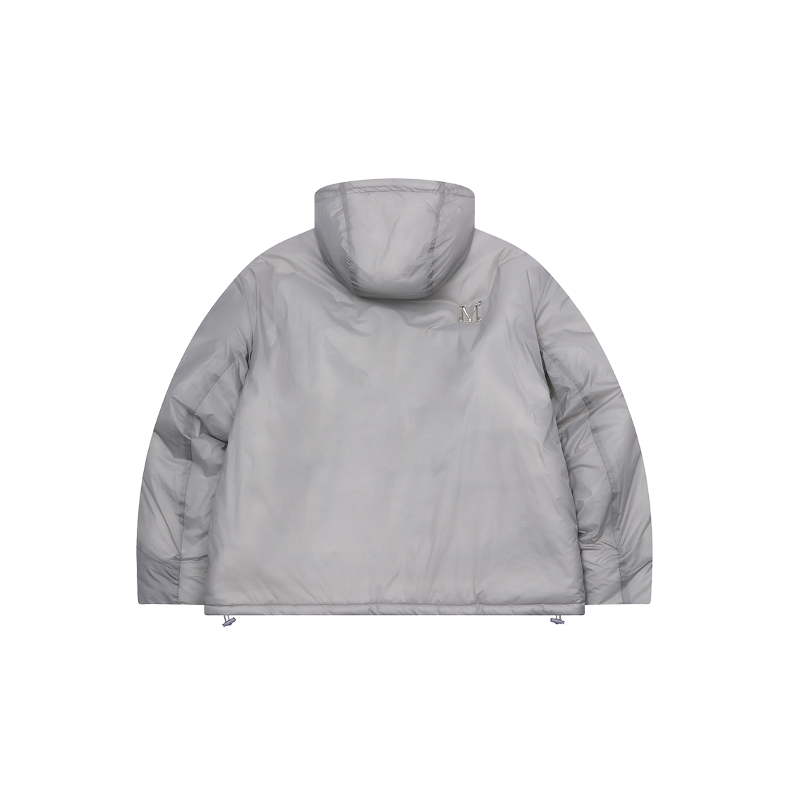 무센트 파웰 메탈 로고 헤비 윈터 패딩 남녀공용 (2컬러) 그레이(MUCENT Pawelle Metal Logo Heavy Winter Short Padding (2Color) Gray) - 2