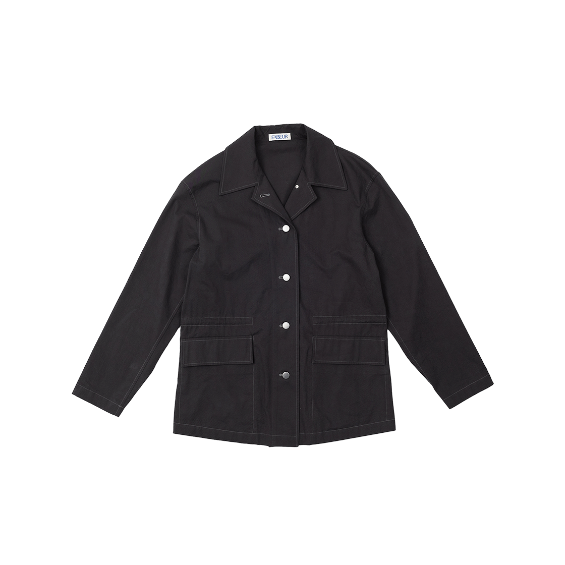 fab-24cswjk01 FABEUR Cotton Work Jacket Charcoal