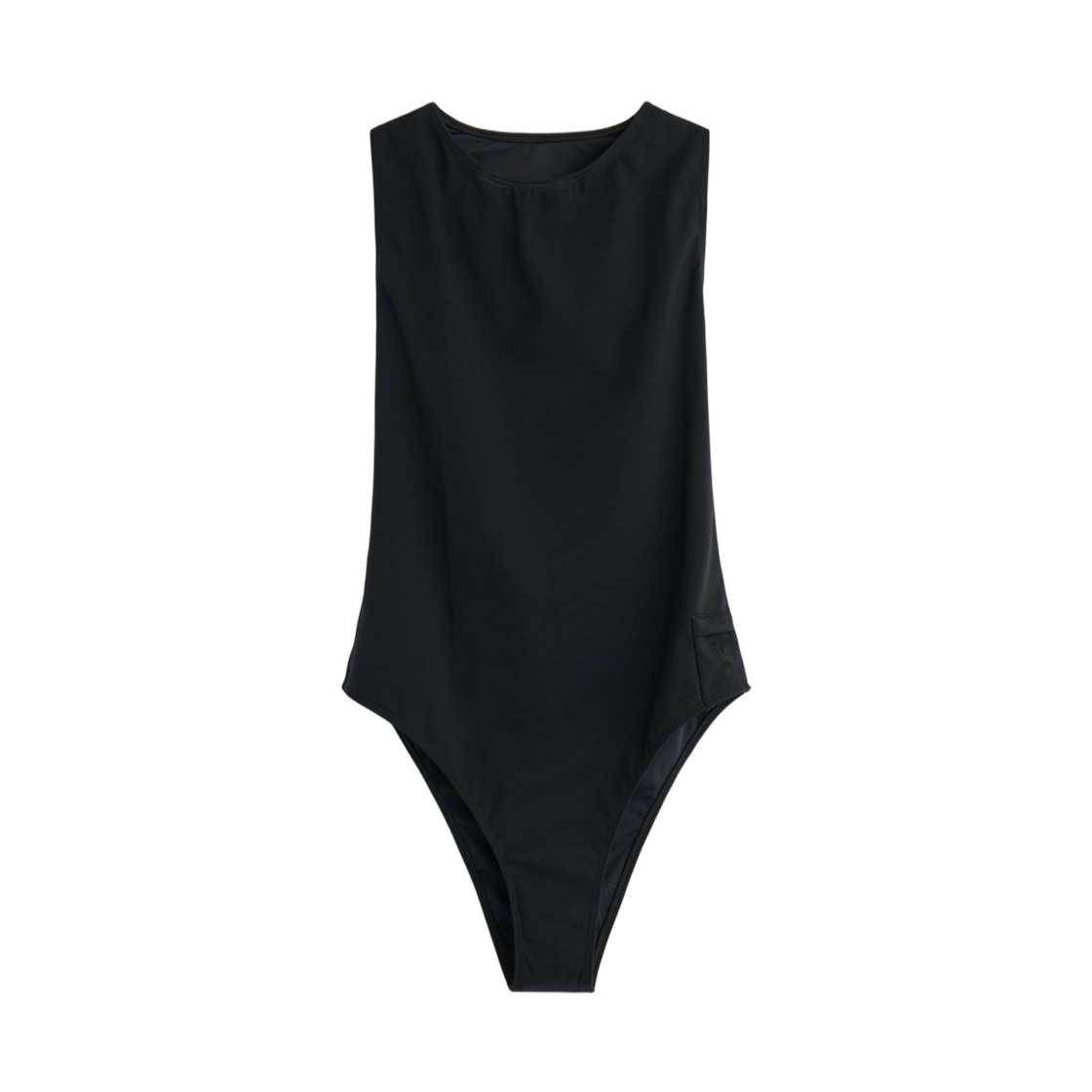 (W) 아워레가시 로엔 스윔수트 카본 블랙 레벨드 저지((W) Our Legacy Loen Swimsuit Carbon Black Leveled Jersey) - 1