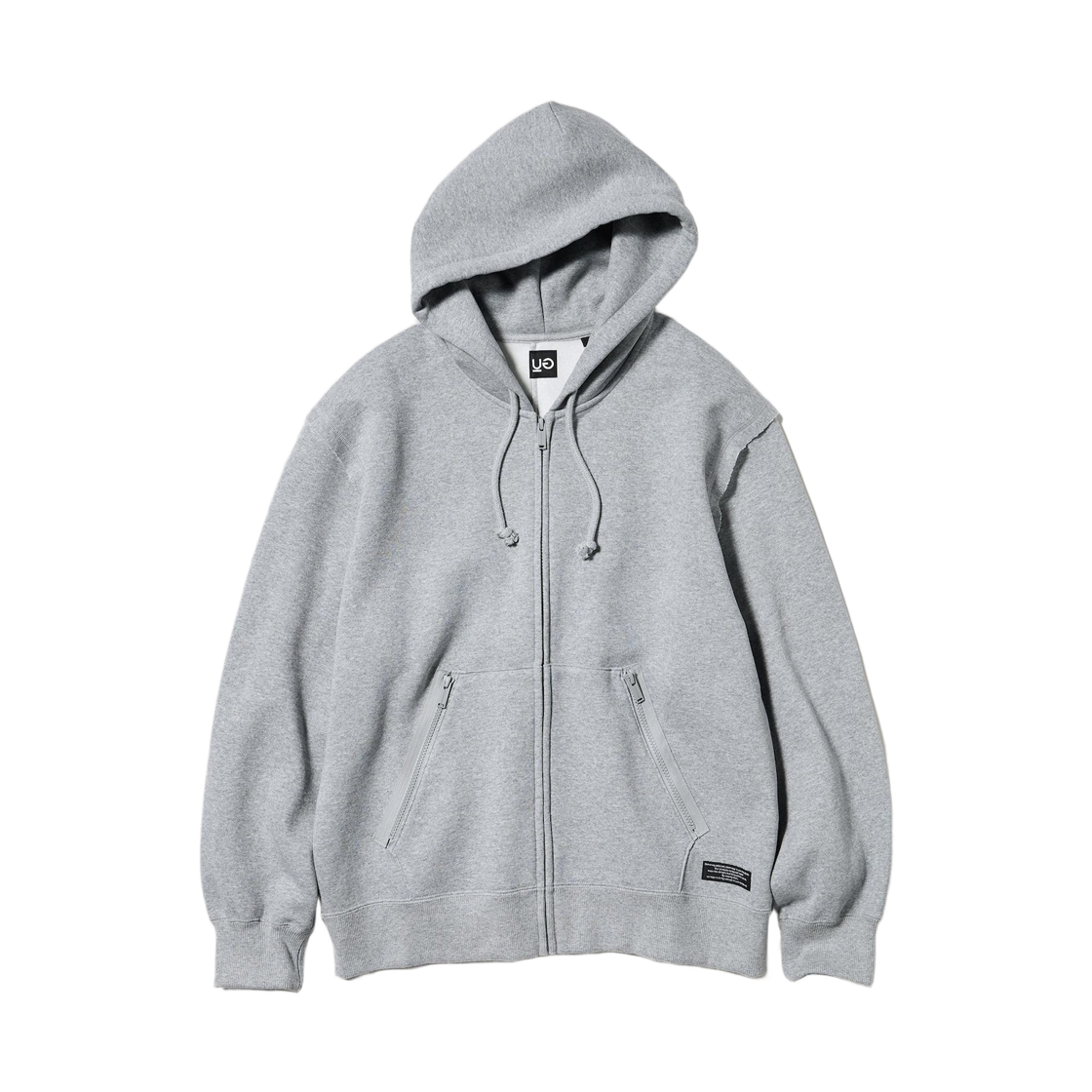 358509-03 GU x Undercover Heavyweight Sweat Full Zip Hoodie Gray