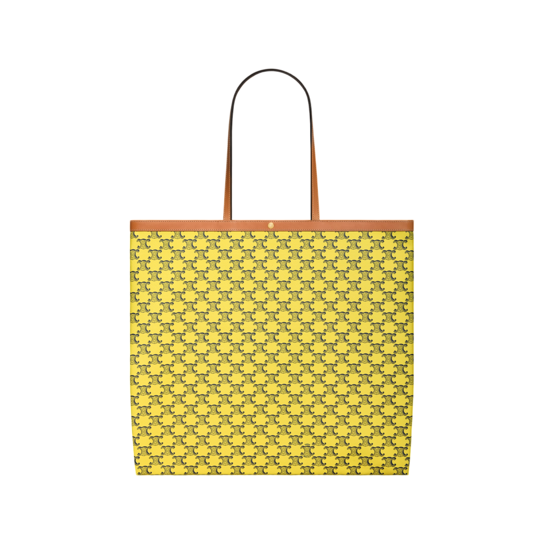 셀린느 라지 플랫 쇼퍼 트리옹프 캔버스 옐로우 네이비(Celine Large Flat Shopper in Triomphe Canvas Yellow Navy) - 3