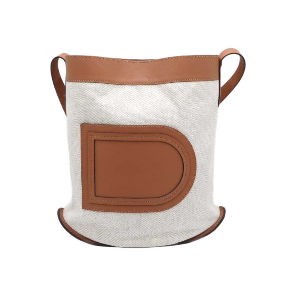 ITRN4F6B36EB DELVAUX AA0551BJB0AUADO Pin Daily Canvas Natural Tan Bucket Bag