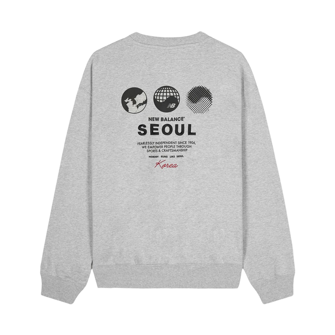 NBNCG2A013-AC New Balance Seoul Global Exclusive Sweatshirt Melange Grey