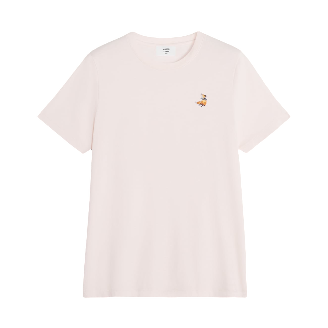 (W) 메종 키츠네 드리밍 폭스 레귤러 티셔츠 모브((W) Maison Kitsune Dreaming Fox Regular T-Shirt Mauve)