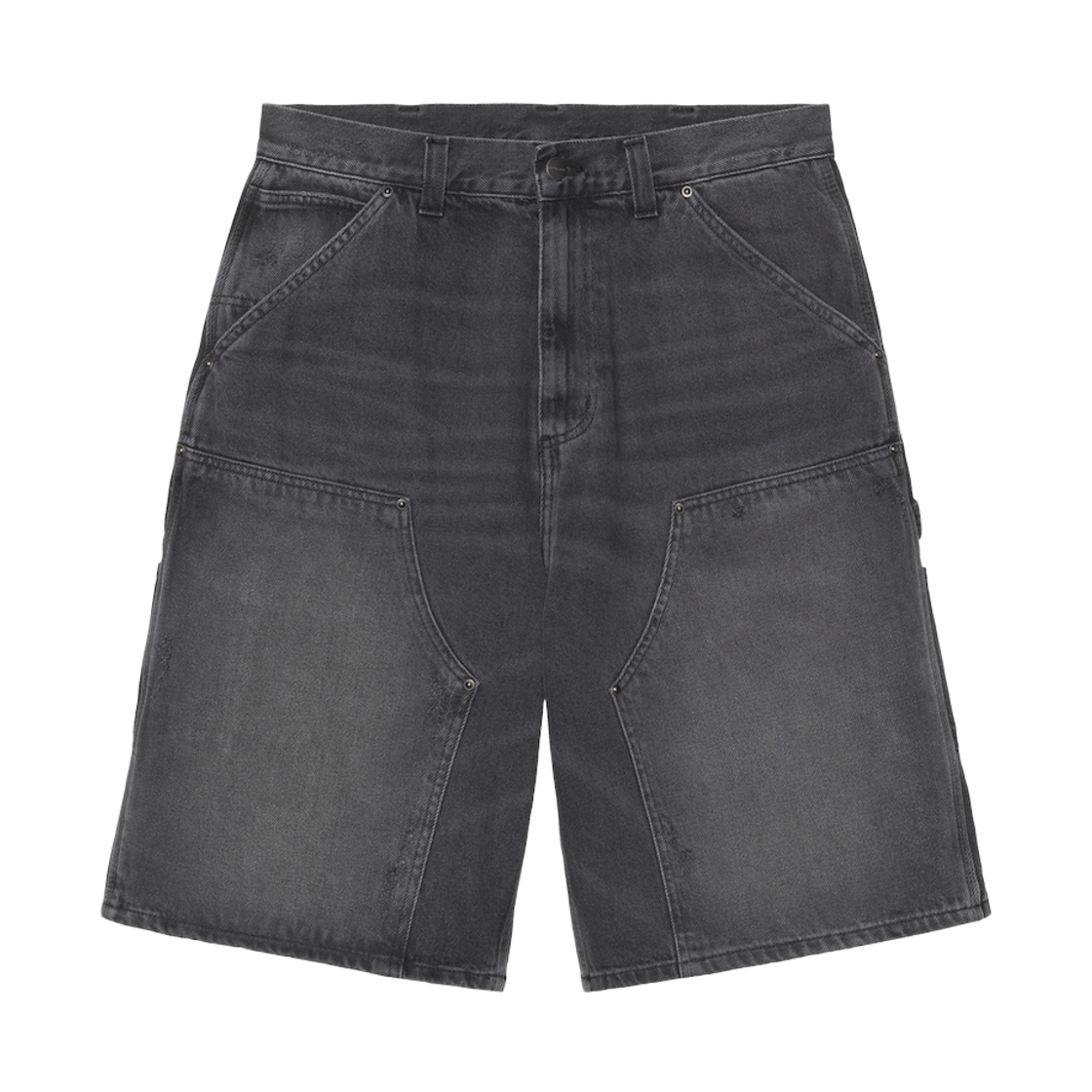 칼하트 WIP OG 아덴 더블 니 쇼츠 블랙 그라인드 워시드(Carhartt WIP OG Aden Double Knee Short Black Grind Washed)