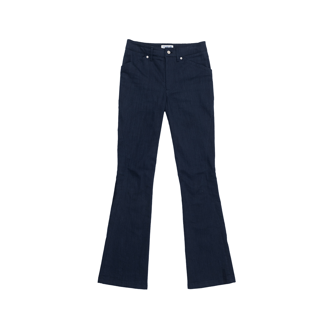 fab-24cswtr02 FABEUR Curved Line Bootcut Pants Navy