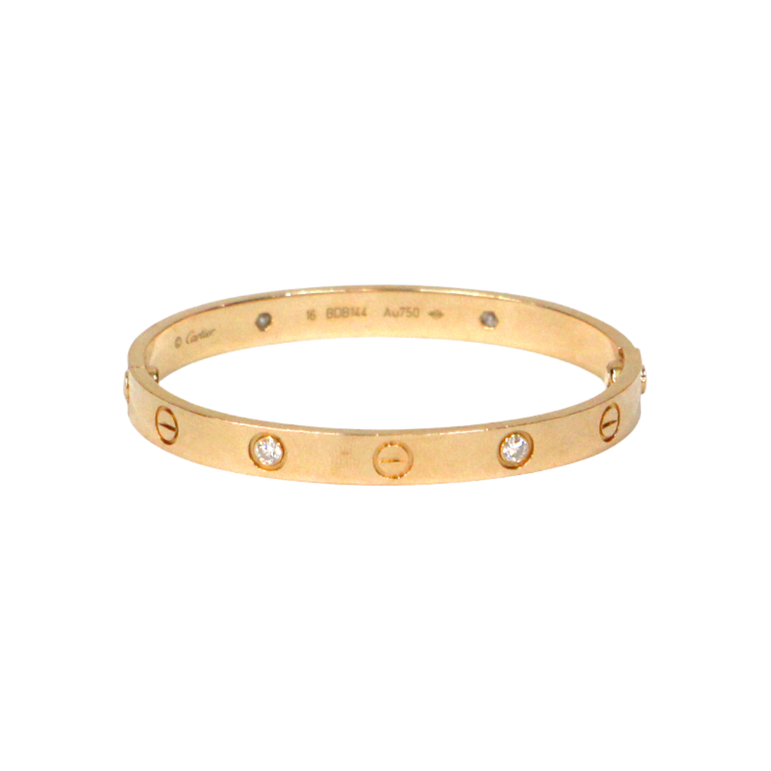 ITJM2N98IQFB Cartier Classic 18K Pink Gold 4P Diamond Love Bracelet C-B46733