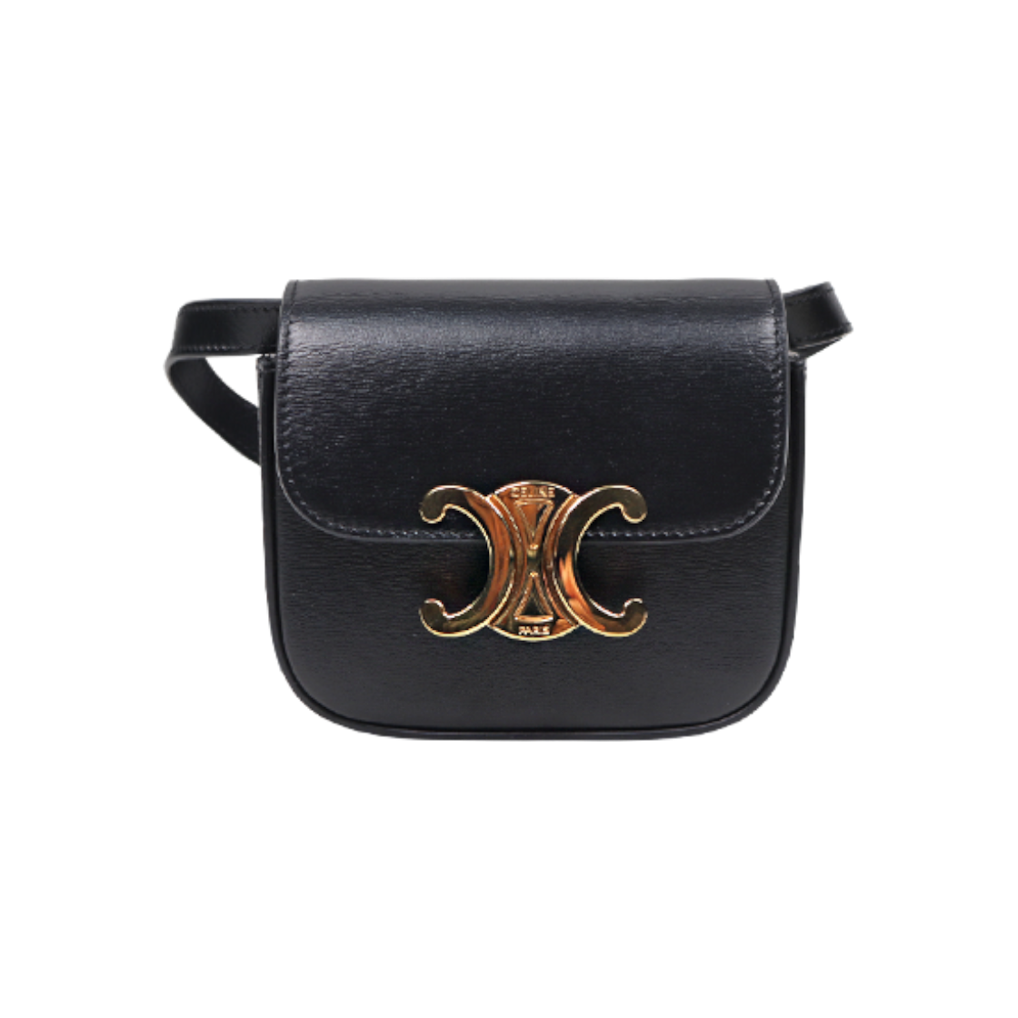 ITEOJGB5ENVN Celine Mini Black Leather Claude Crossbody Bag D-A46784