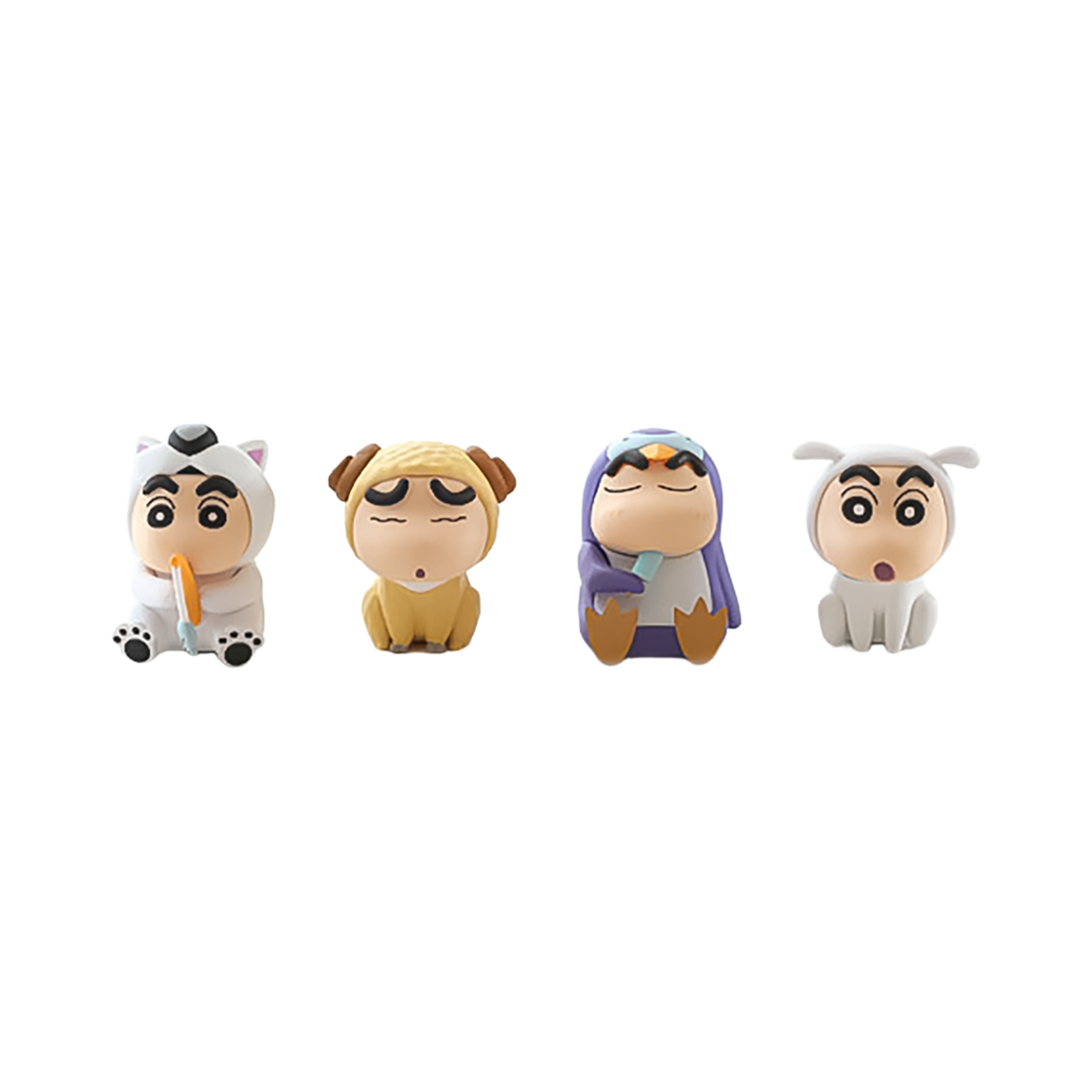 애니모어 짱구 동물탈 피규어 4종세트(Animore Crayon Shinchan Animal Mask Figure 4Type Set)