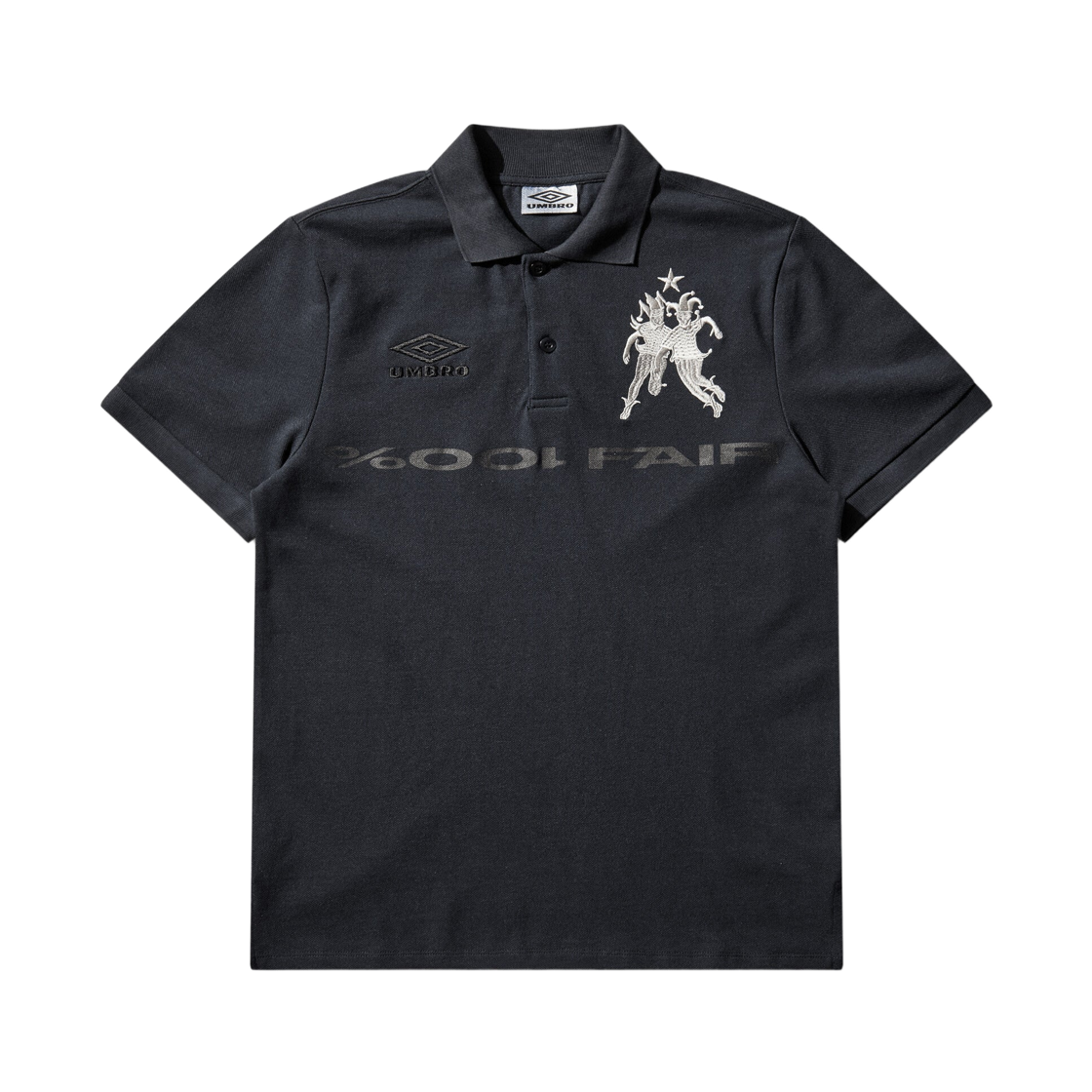 엄브로 x 슬램잼 001% 페어 폴로 다크 블루(Umbro x Slam Jam 001% Fair Polo Dark Blue)