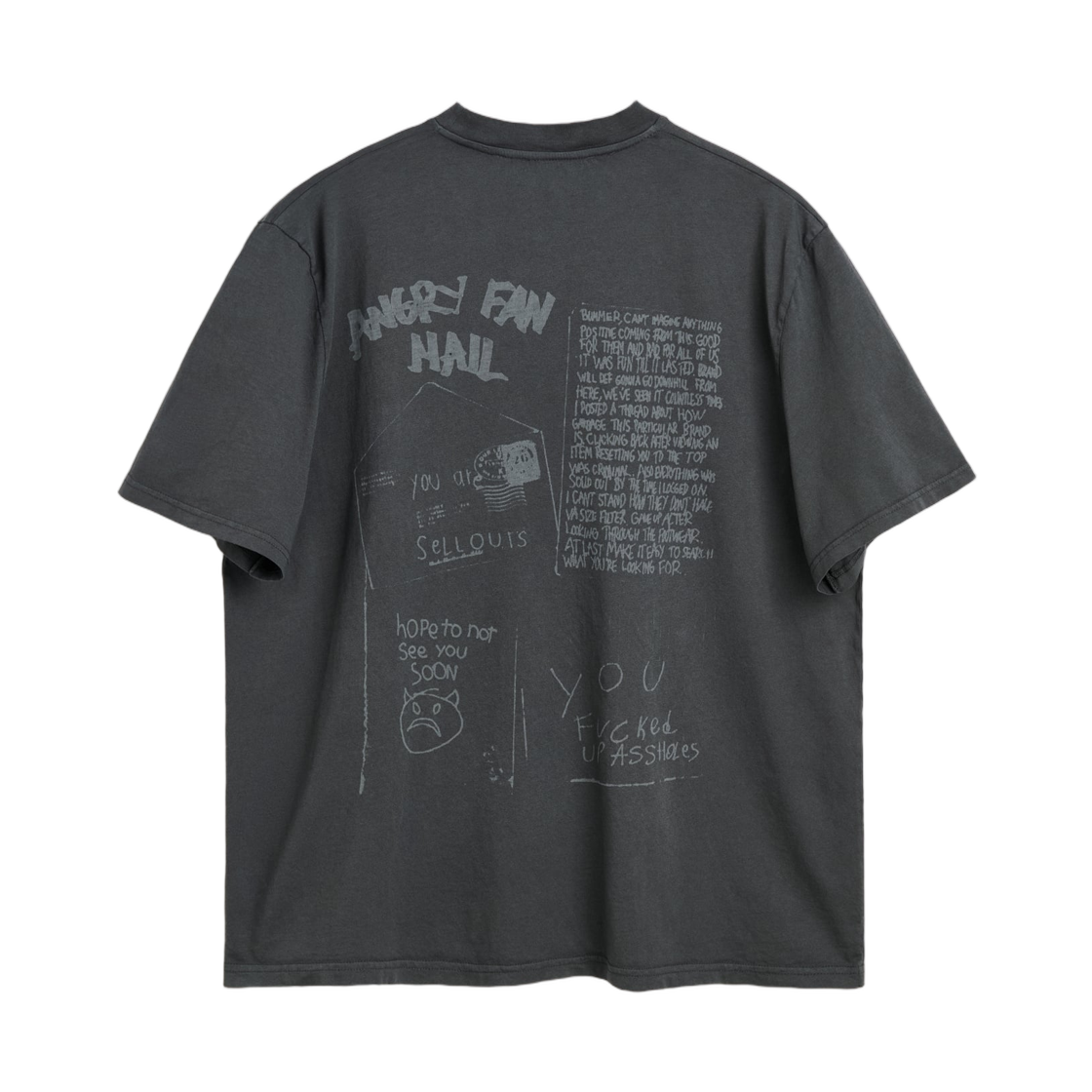 아워레가시 박스 티셔츠 앵그리 팬 메일 프린트(Our Legacy Box T-Shirt Angry Fan Mail Print) - 1