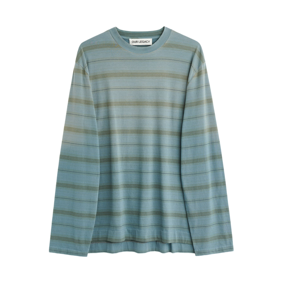 M2266BS Our Legacy Box Longsleeve Spray Fade Ghost Stripe