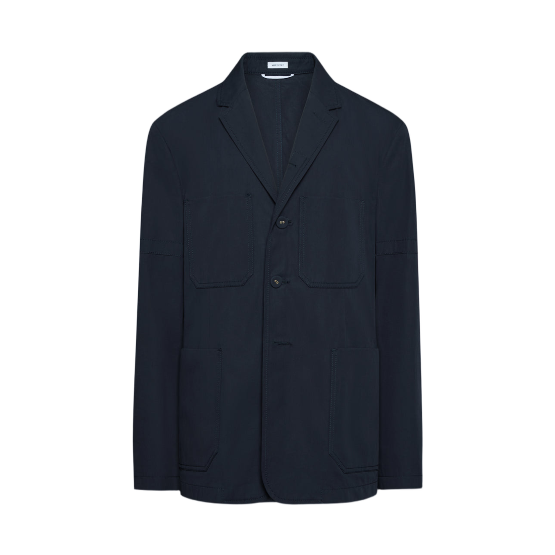 MJU580A-F1063-415 Thom Browne Cotton Suiting Armband Unconstructed Sportcoat Navy