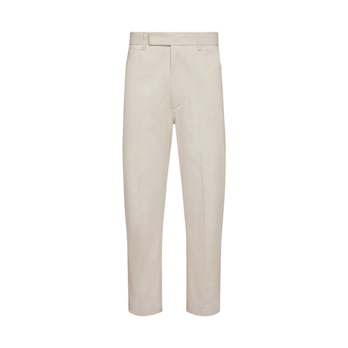MTU334S-F0920-113 Thom Browne Narrow Wale Corduroy Tapered Chino Trouser Natural White