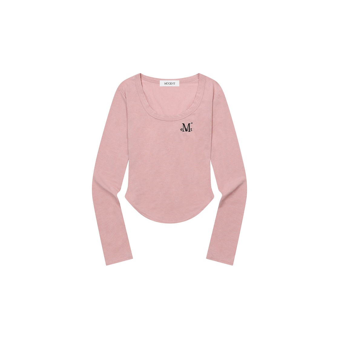 P0000BIE MUCENT Mariel Square Neck Crop T (6Color) Pink