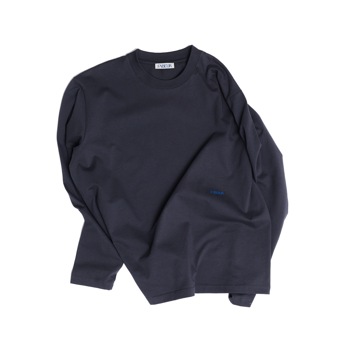 파버 로고 프린트 티셔츠 블루그레이(FABEUR Logo Print T-Shirt Bluegrey) - 2