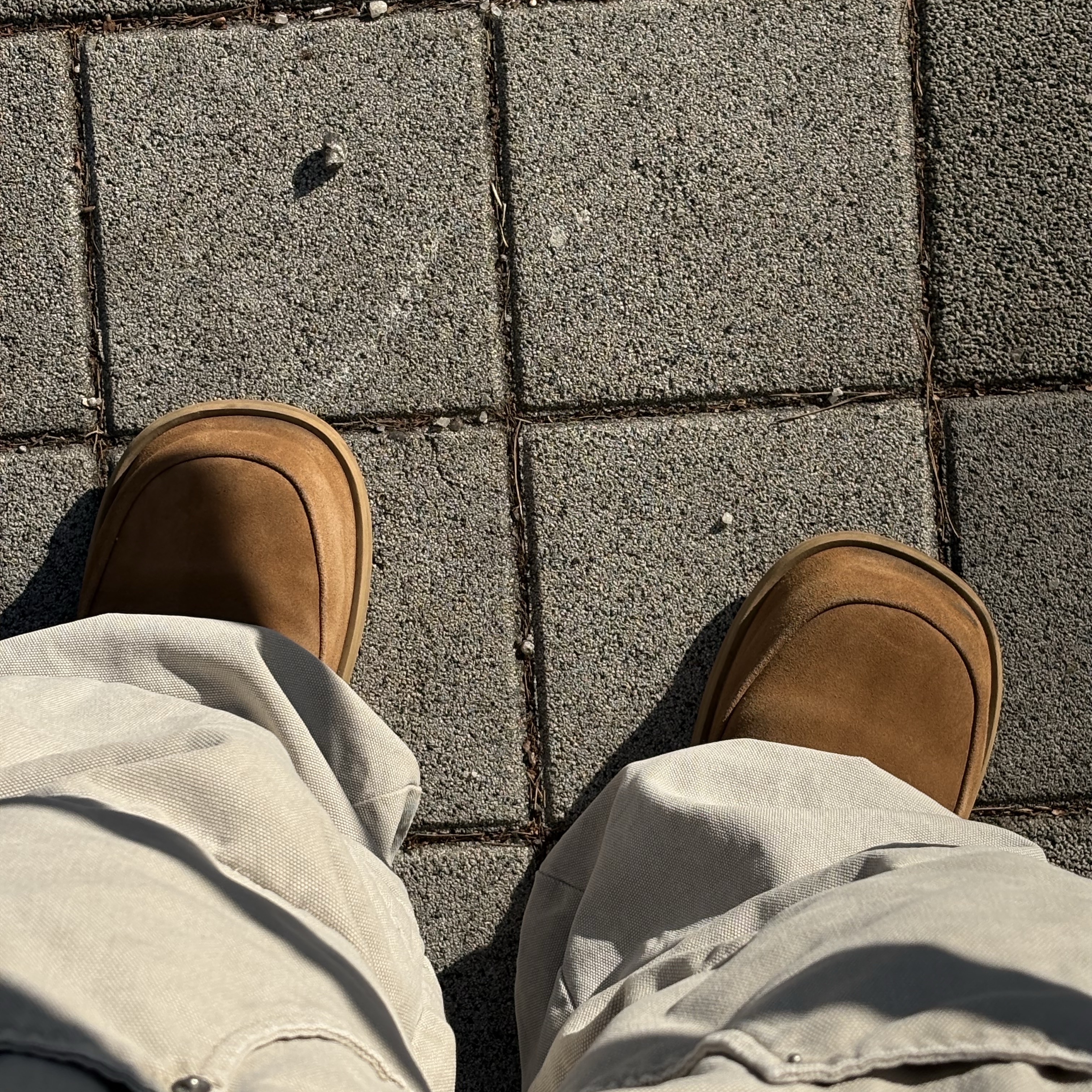 NONPARKING X kinchi N Road Boots Brown 착용 스타일