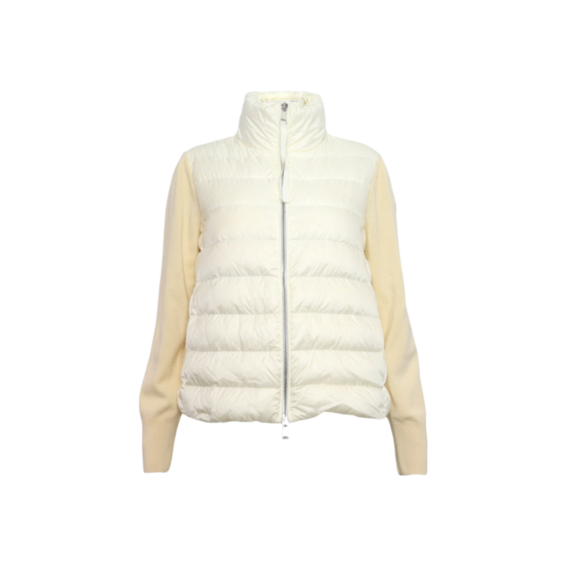 몽클레르 B00030 트리콧 지퍼 가디건 아이보리 여성 니트 패딩 자켓aa58947(Moncler B00030 Tricot Zip Cardigan - Ivory Women's Knit Padded Jacket)