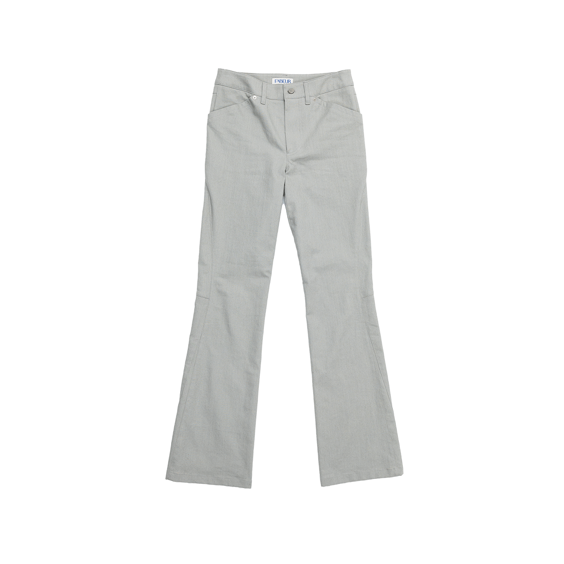fab-24cswtr02 FABEUR Curved Line Bootcut Pants Grey
