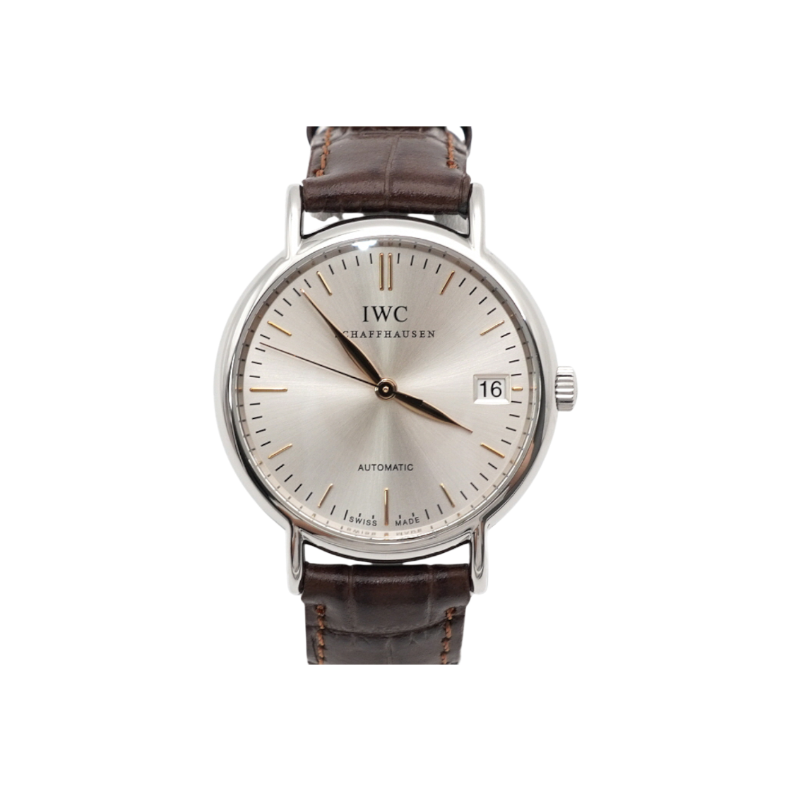 IWC IW356404 포르투피노 34MM 오토매틱 가죽밴드 남여공용 시계aa56311(IWC Portofino 34MM Automatic Leather Strap Unisex Watch - IW356404)