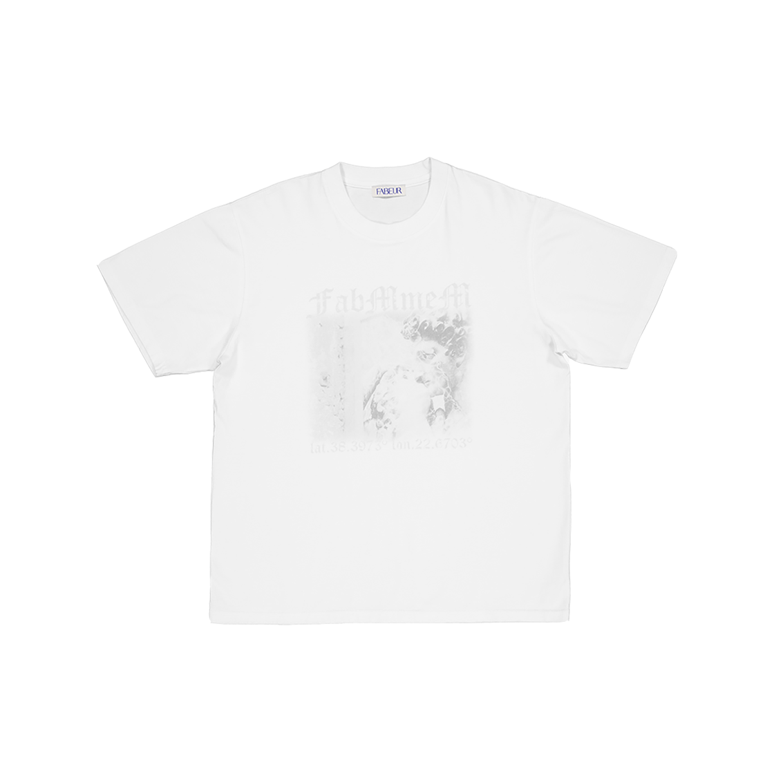 파버 그래픽 티셔츠 화이트(FABEUR Graphic T-Shirt White)