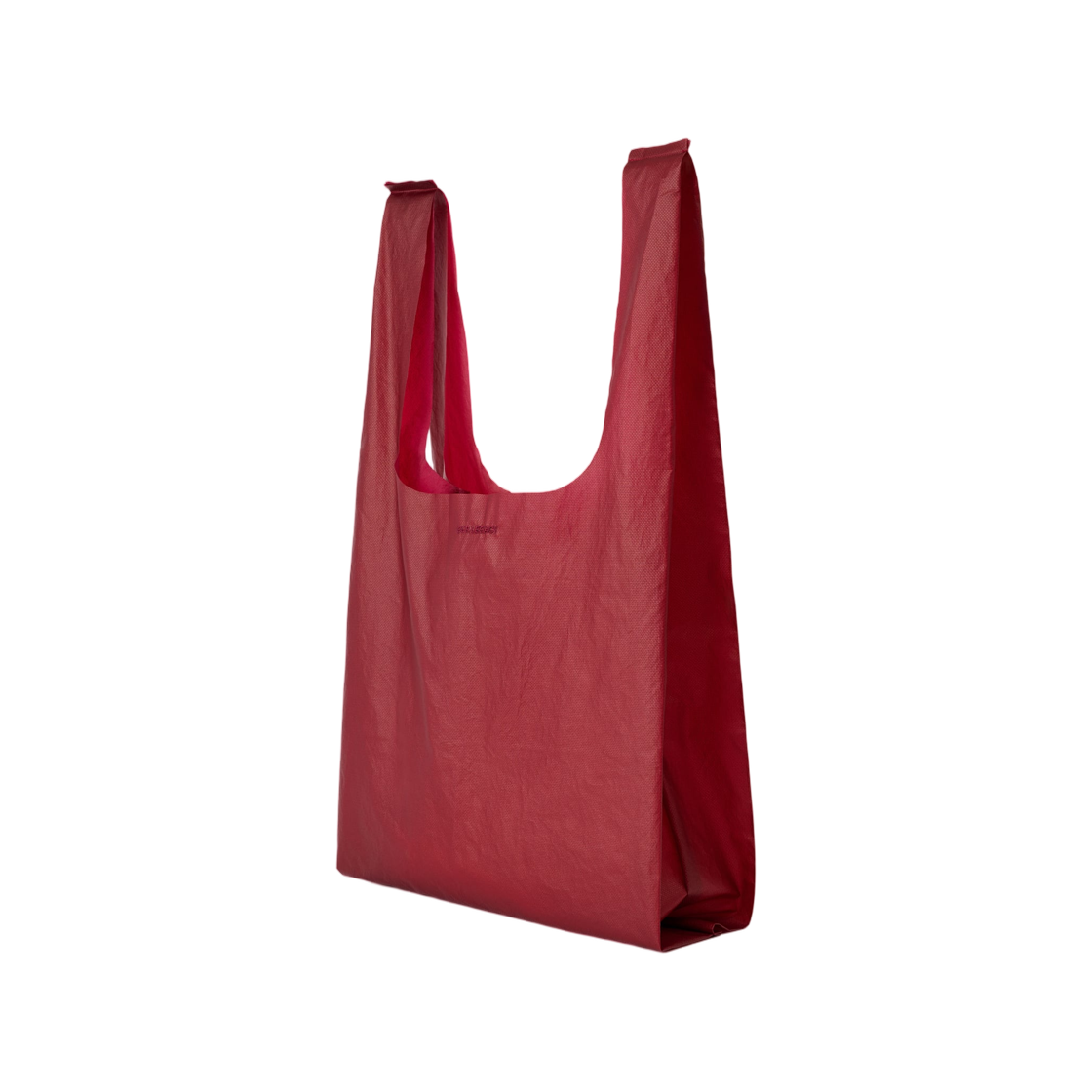 A2268GCN Our Legacy Grocery Bag Carmine Nyloguard Grid