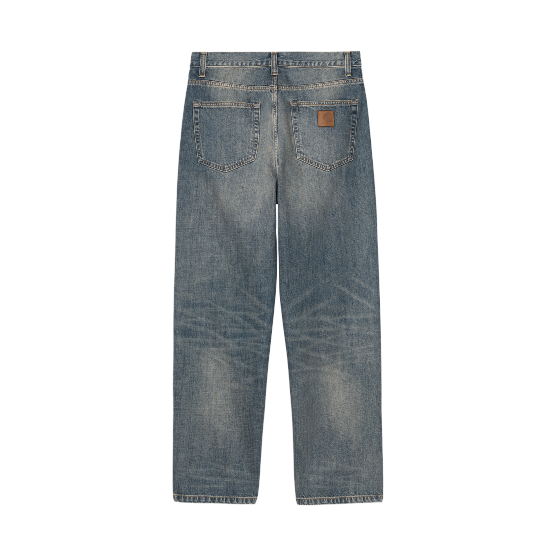 I036728-01-4Q Carhartt WIP Aaron Pant Blue Worn Washed