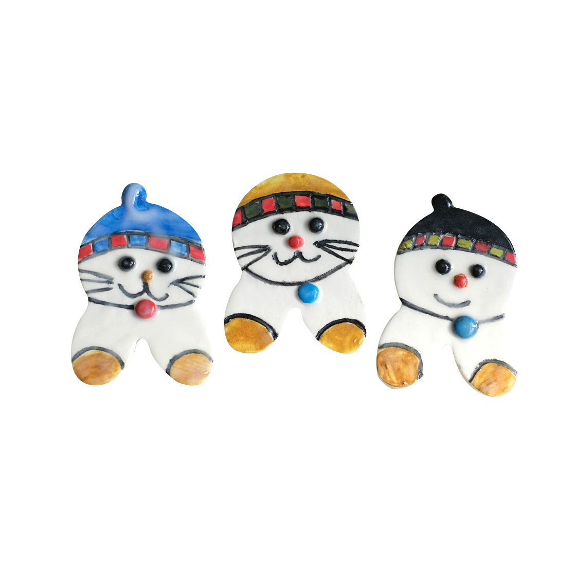 HK-SM-WH-HK00-01 [3% 적립] MINOHAN KOREA CRAYON SNOWMAN CUTLERY REST SET