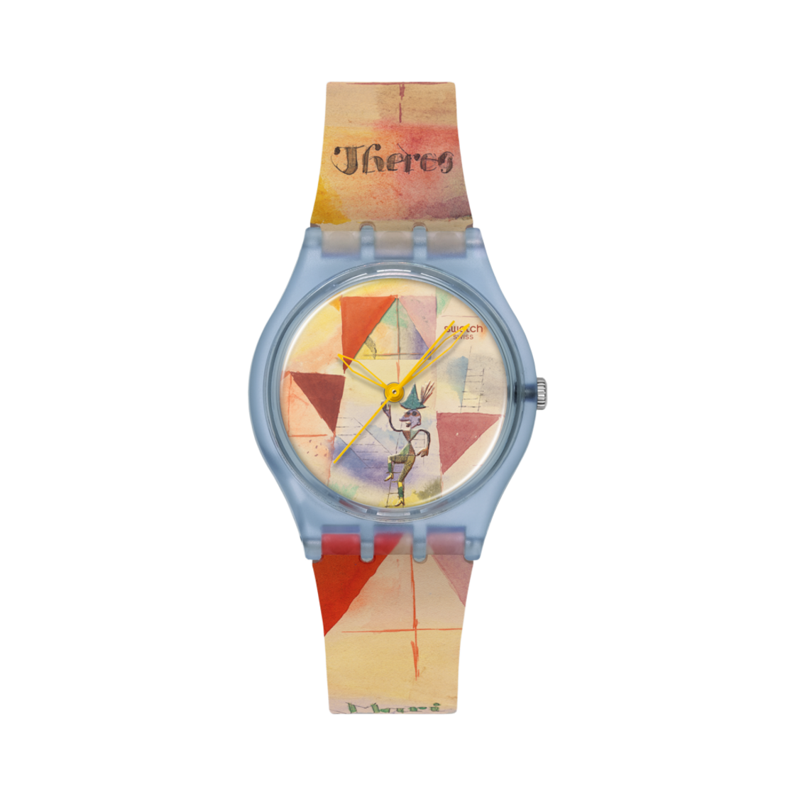 스와치 x 구겐하임 클레 바이에른 돈 조반니 34mm 쿼츠 옐로우(Swatch x Guggenheim Klee's Bavarian Don Giovanni 34mm Quartz Yellow) - 1