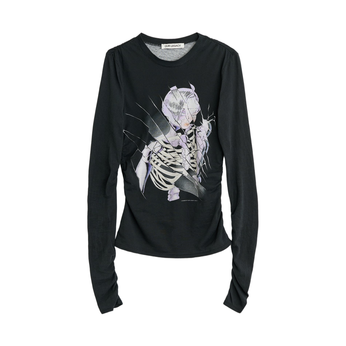 (W) 아워레가시 스트레인 슬림 롱슬리브 사이버네틱 엔젤 프린트((W) Our Legacy Strain Slim Longsleeve Cybernetic Angel Print) - 2