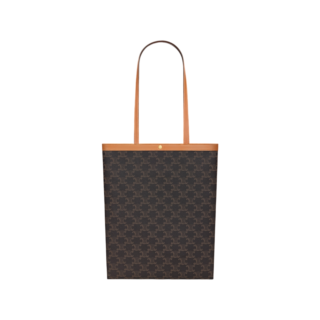 123832O90-03MI Celine Medium Flat Shopper in Triomphe Canvas Miel